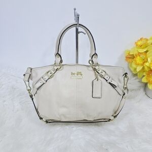 Coach Maddison Cream Leather used